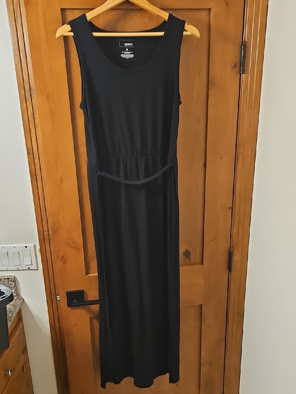 Sonoma Black Sleeveless Maxi Dress